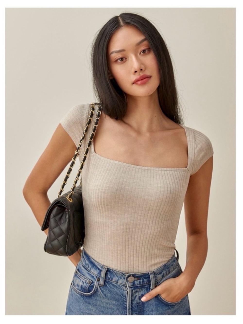 Reformation Bardot Top